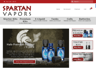 spartanvapors.co.nz screenshot