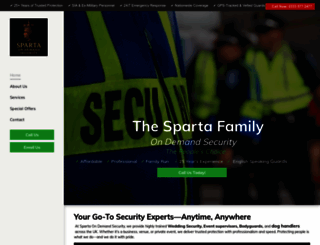 spartasecurityuk.co.uk screenshot