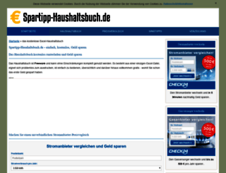 spartipp-haushaltsbuch.de screenshot