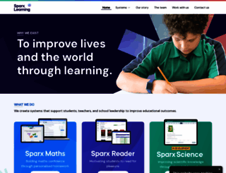 sparx-learning.com screenshot