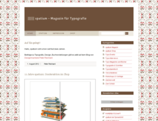 spatium-magazin.de screenshot