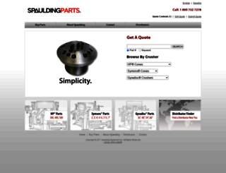 spauldingparts.com screenshot