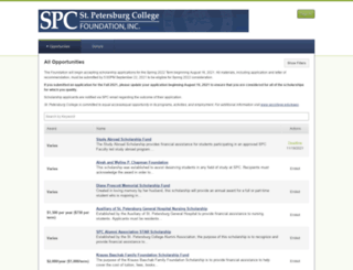 spcollege.academicworks.com screenshot