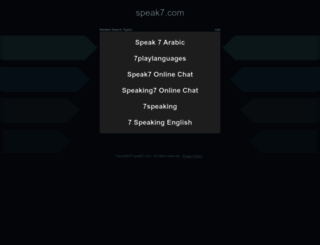 speak7.com screenshot