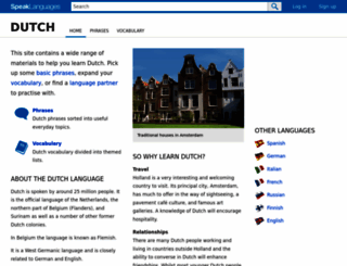 speakdutch.co.uk screenshot