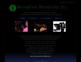 speakeasyprompters.com screenshot