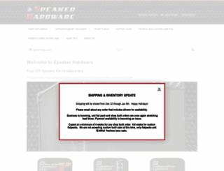 speakerhardware.com screenshot