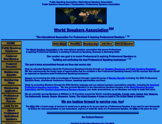speakersassociation.org screenshot
