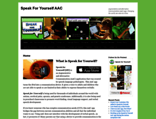 speakforyourself.org screenshot