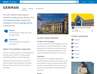 speakgerman.co.uk screenshot