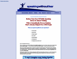 speakingwithoutfear.com screenshot