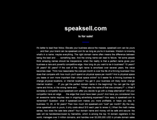 speaksell.com screenshot