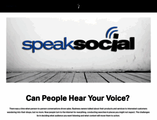 speaksocial.net screenshot