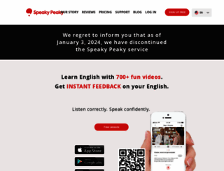 speakypeaky.com screenshot