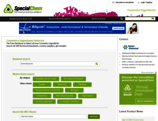 specialchem4cosmetics.com screenshot