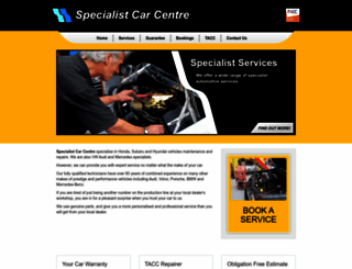 specialistcarcentre.com.au screenshot
