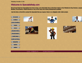 specialisthelp.com screenshot