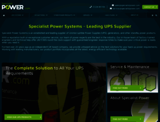 specialistpower.com screenshot
