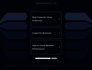 specialmemory.net screenshot