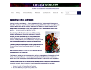 specialspeeches.com screenshot