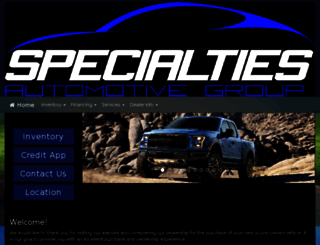 specialtiesauto.com screenshot
