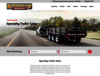 specialtyautotrailer.com screenshot