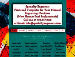 specialtyengravers.com screenshot