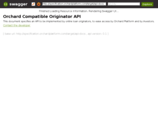 specification.orchardplatform.com screenshot