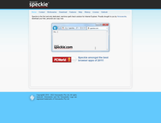 speckie.com screenshot