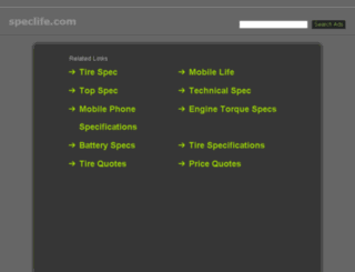 speclife.com screenshot