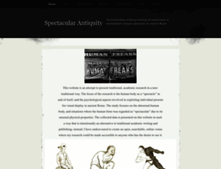 spectacularantiquity.wordpress.com screenshot