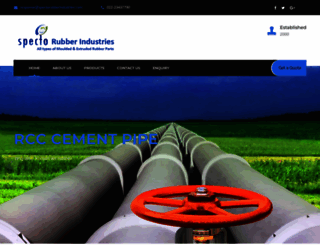 spectorubberindustries.com screenshot