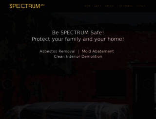 spectrumasbestosmold.com screenshot