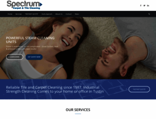 spectrumcarpetcleaning.net screenshot