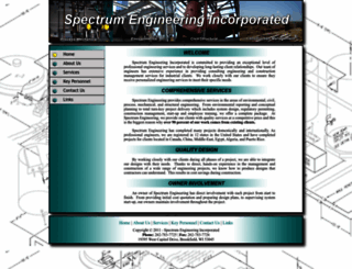 spectrumengineeringinc.com screenshot