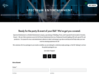 spectrumentertainmenthi.com screenshot