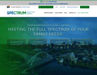 spectrumfamilylaw.ca screenshot