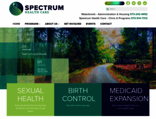 spectrumhealthcare.org screenshot