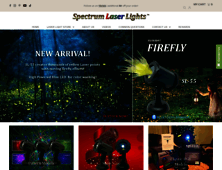 spectrumlaserlights.com screenshot