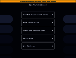 spectrumlivetv.com screenshot