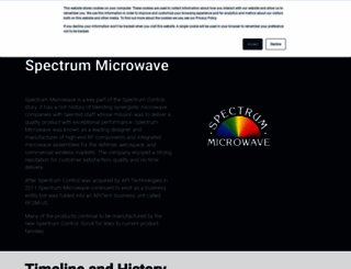 spectrummicrowave.com screenshot