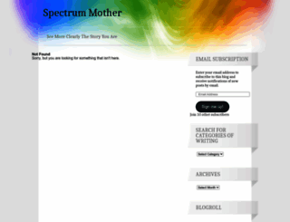 spectrummother.wordpress.com screenshot