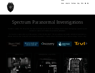 spectrumparanormal.co.uk screenshot