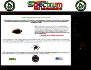 spectrumpestmanagement.com screenshot