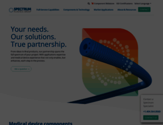 spectrumplasticsgroup.com screenshot