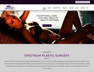 spectrumplasticsurgery.com screenshot