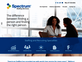 spectrumstaffingusa.com screenshot