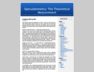 speculatometry.wordpress.com screenshot