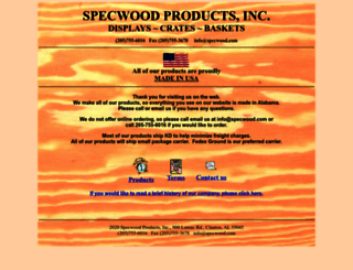 specwood.com screenshot
