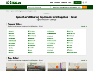 speech-and-hearing-equipment-dealers.cmac.ws screenshot